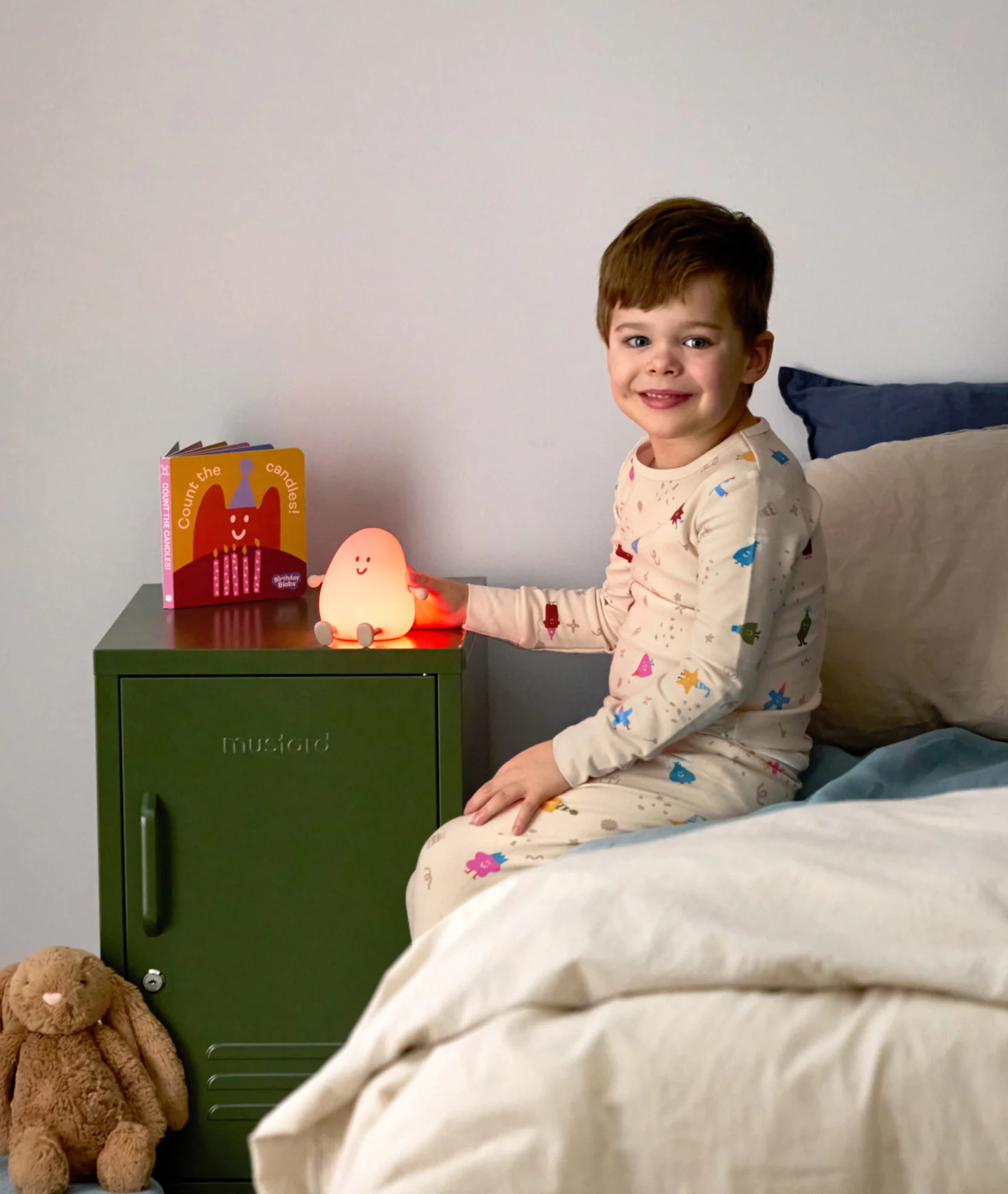 Blobby Bedtime Lamp Taupe - Image 3