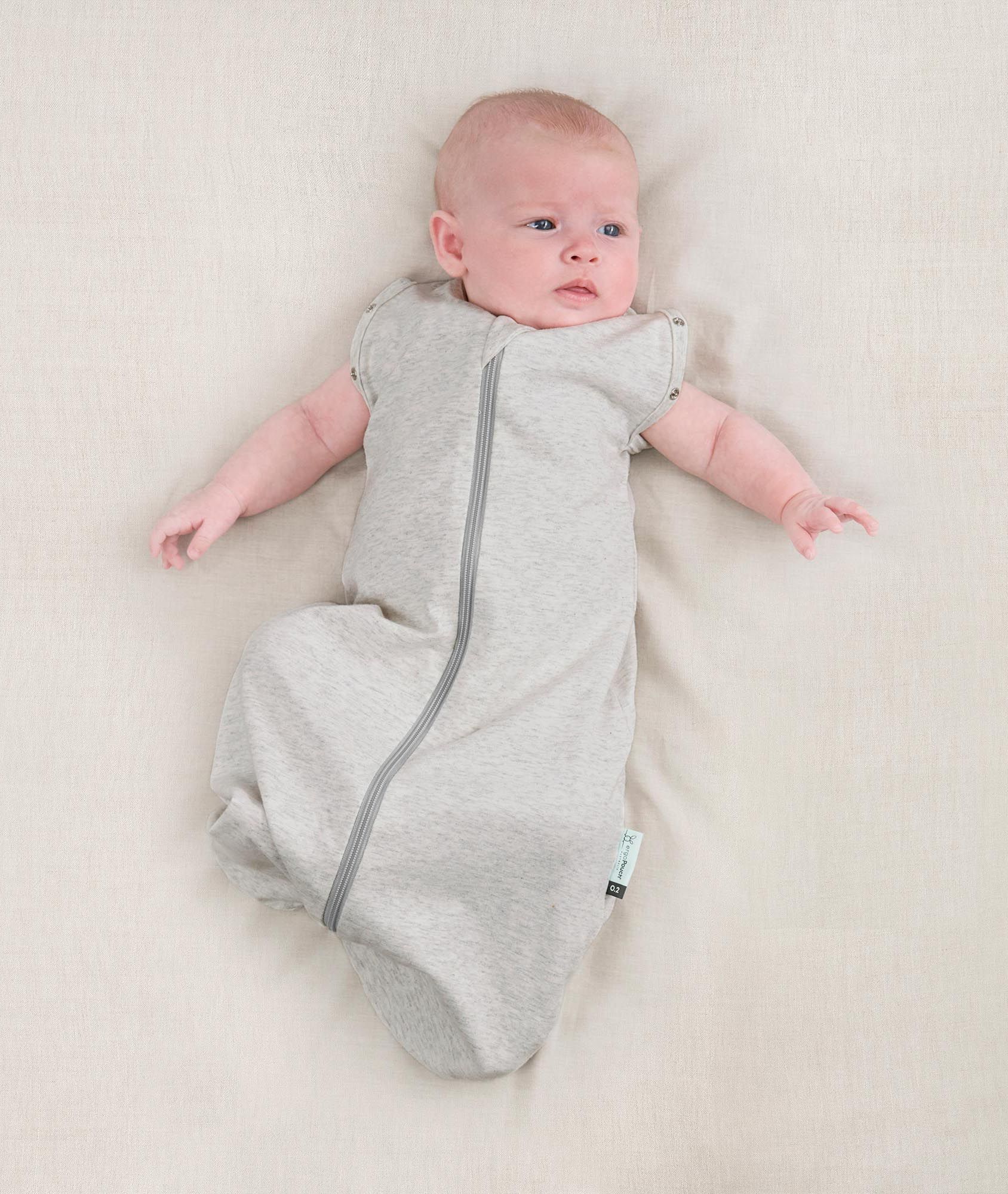 Cocoon Swaddle Bag 0.2 TOG Grey Marle - Image 3