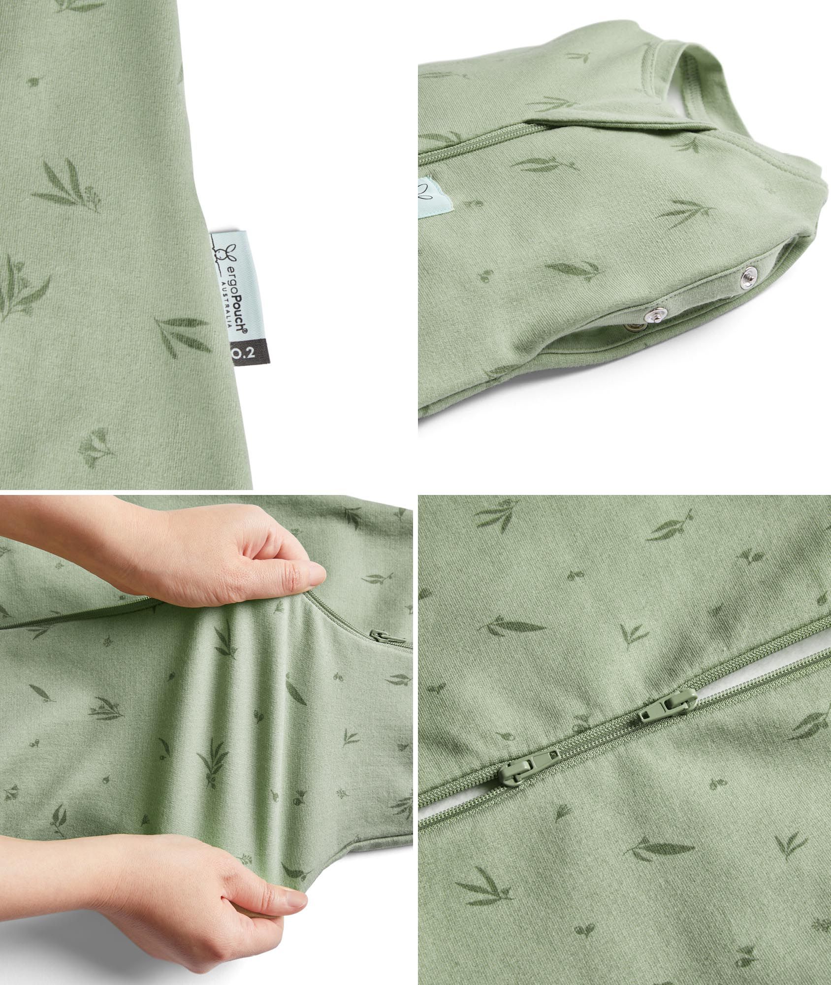 Cocoon Swaddle Bag 0.2 TOG Oatmeal Marle - Image 11