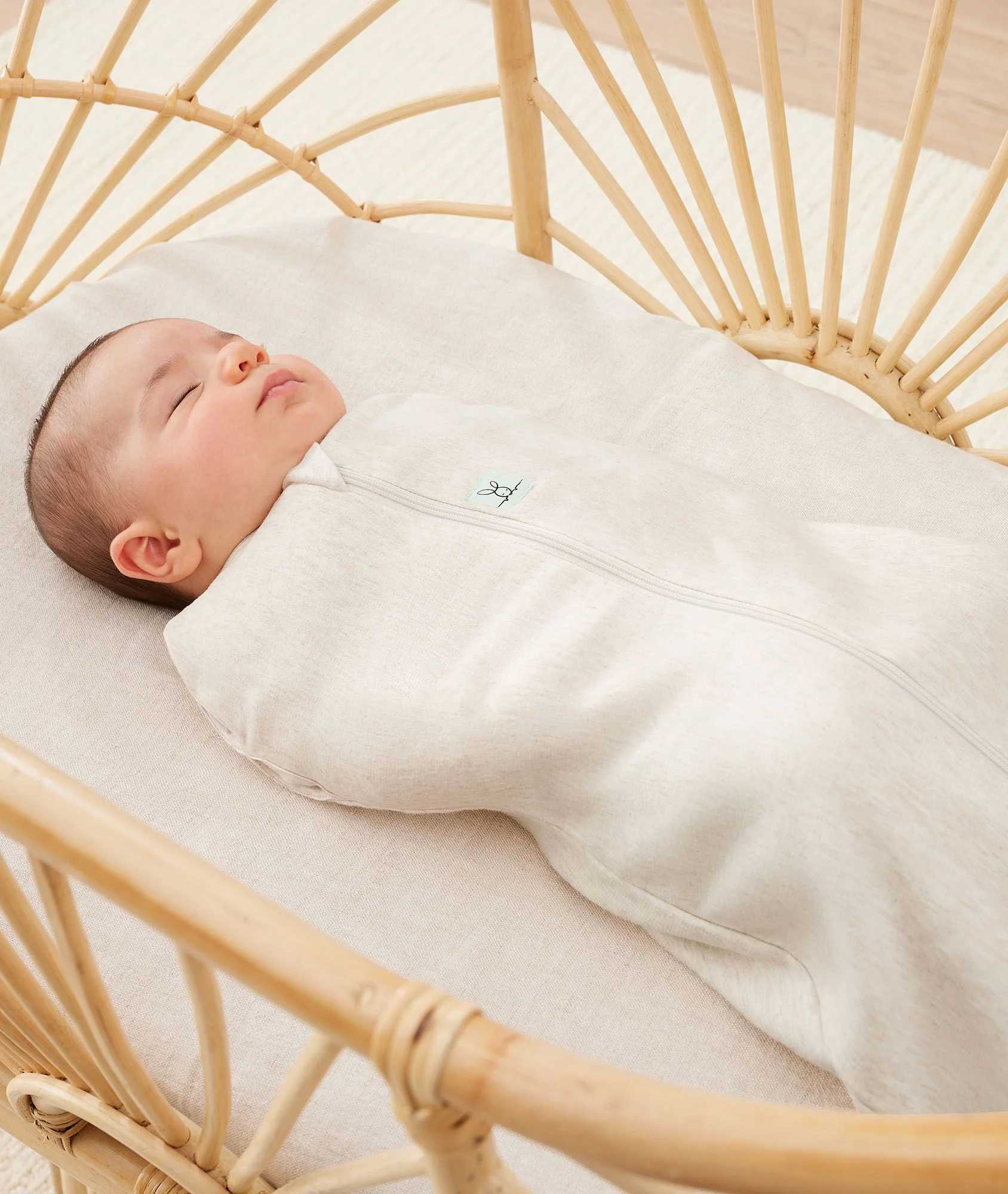 Cocoon Swaddle Bag 1.0 TOG Oatmeal Marle - Image 12