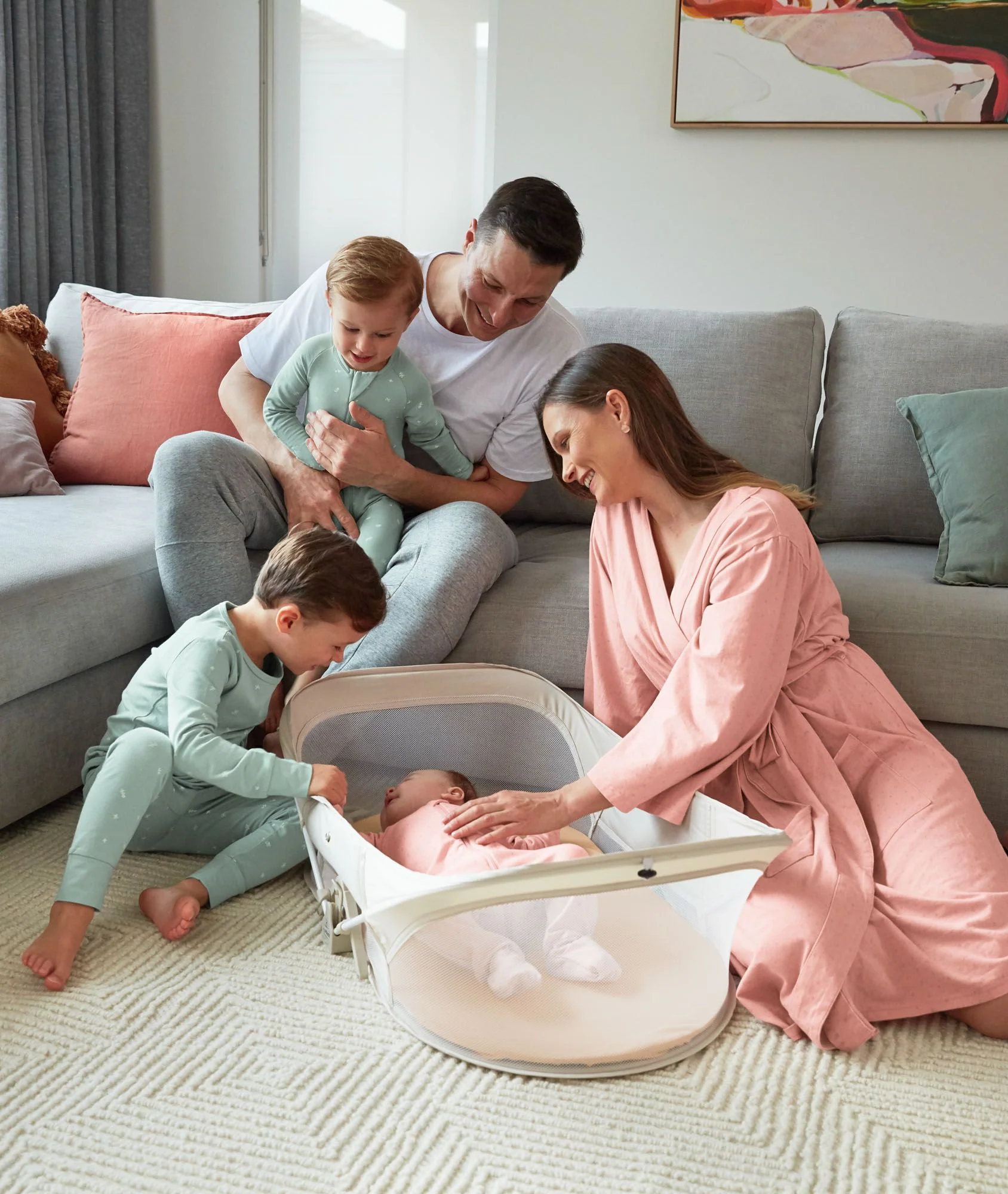 Easy Sleep Portable Crib Ecru - Image 5