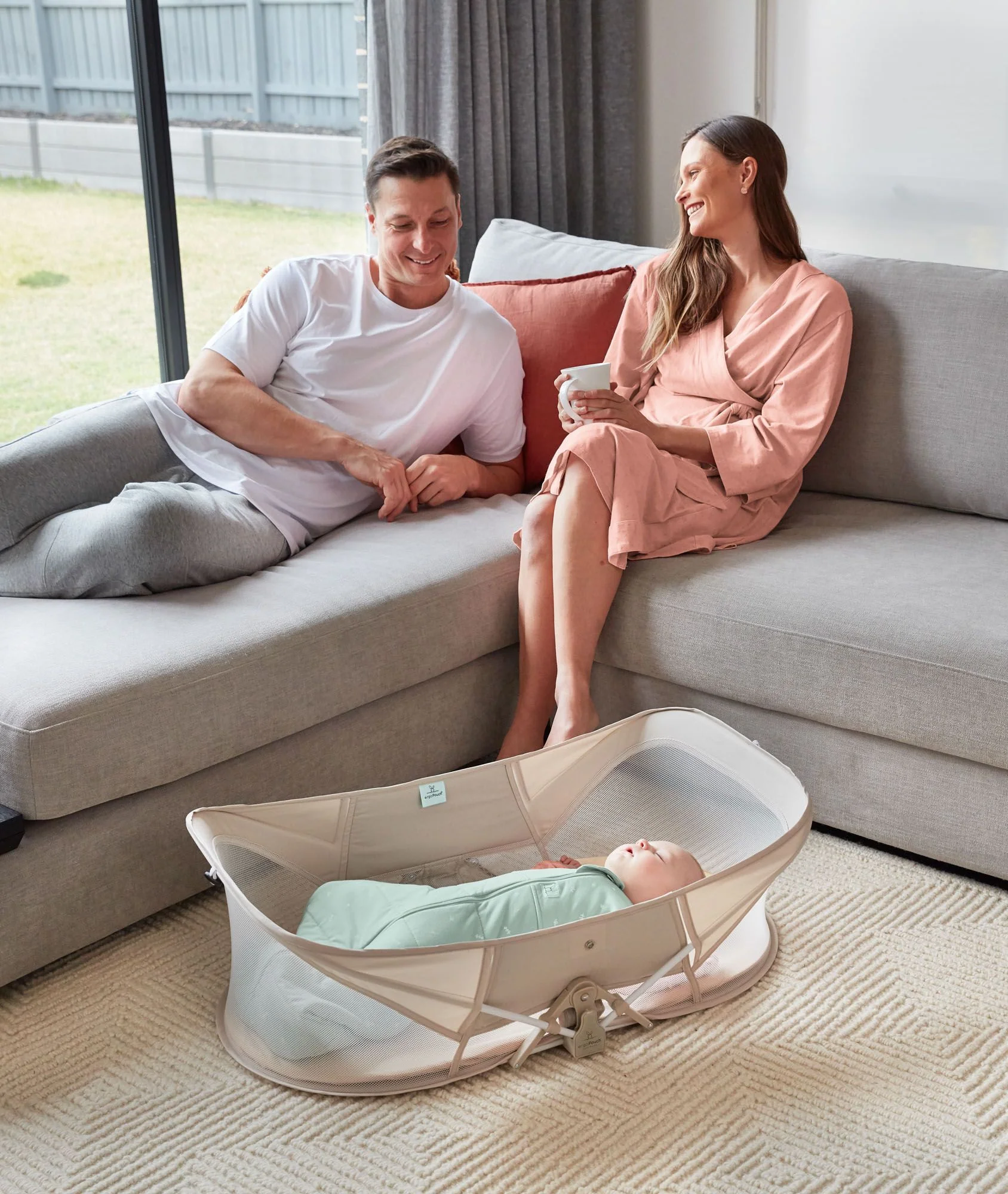 Easy Sleep Portable Crib Ecru - Image 6