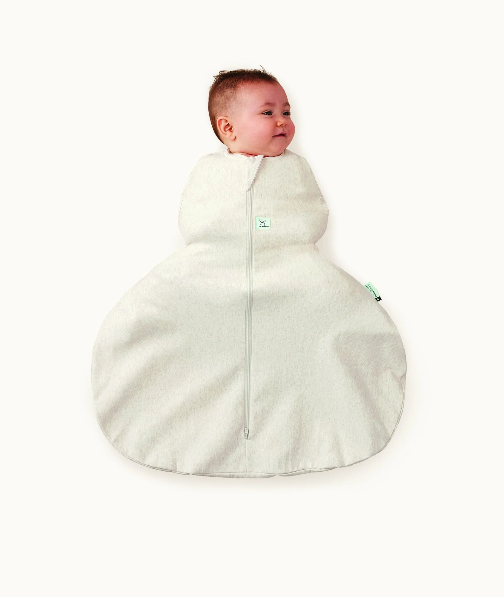 Hip Harness Cocoon Swaddle Bag 0.2 TOG Oatmeal Marle - Image 3