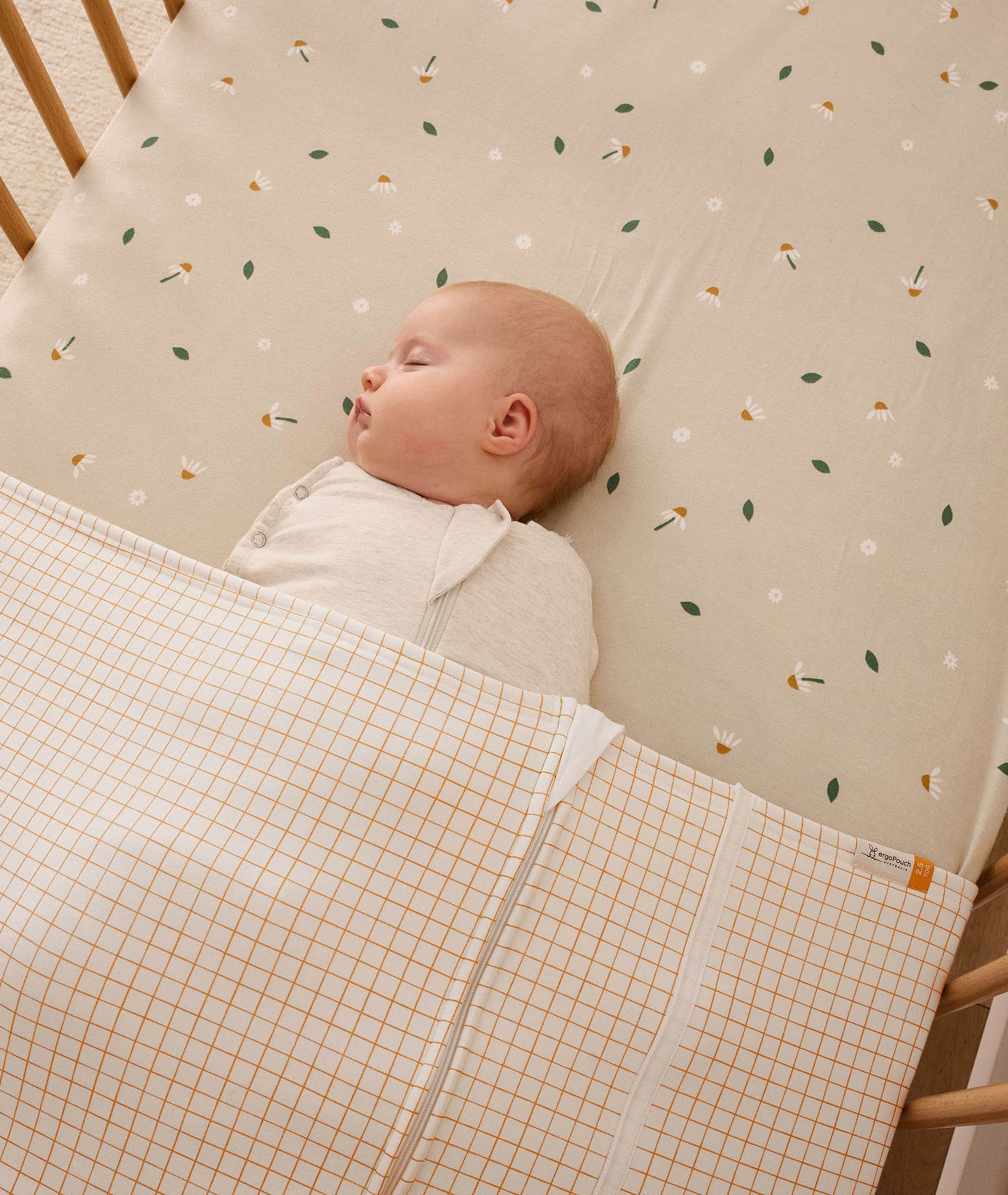 HugMe Blanket 0.2 & 1.0 TOG Caramel Grid - Image 13