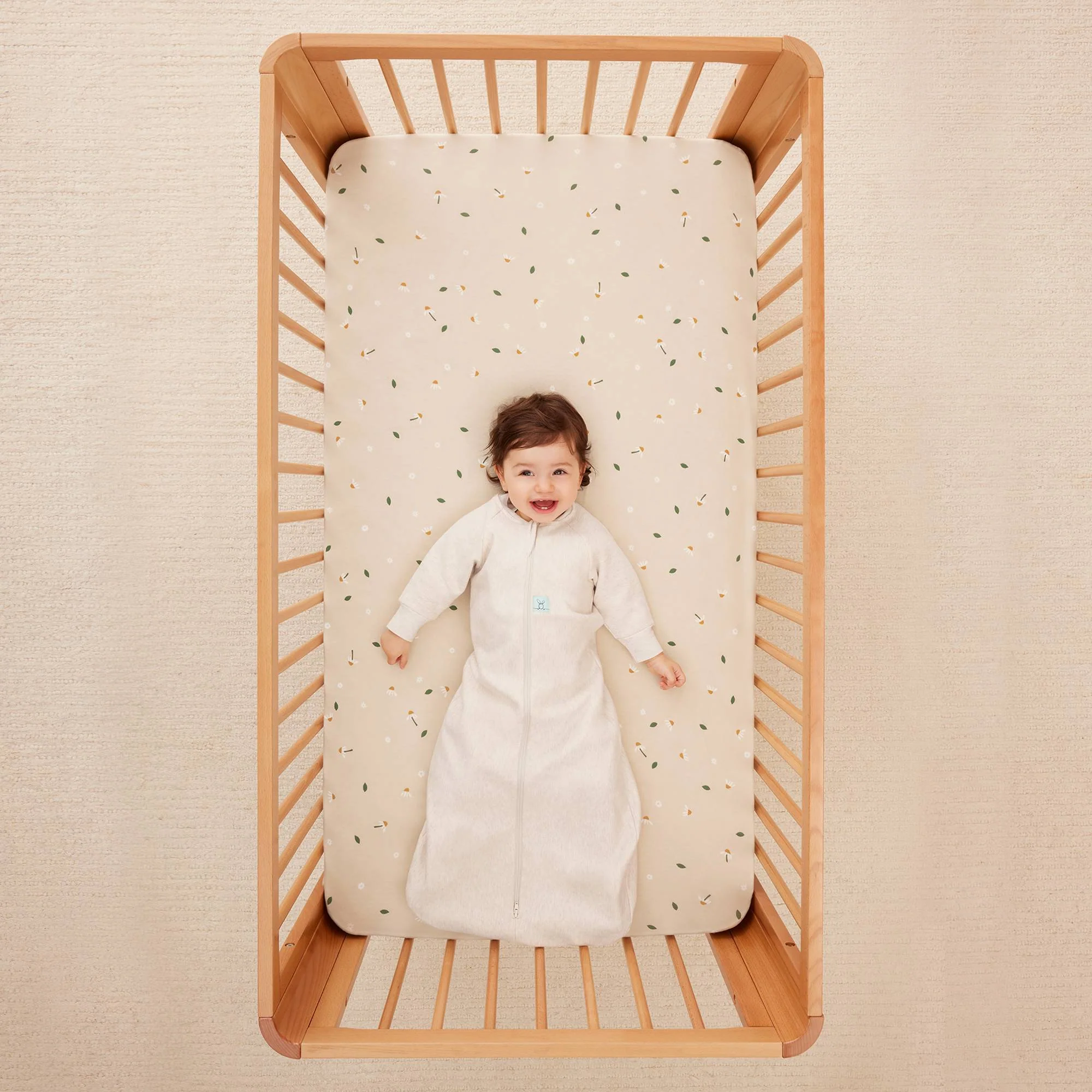 Sleeping Bag 1.0 TOG Sleeved Oatmeal Marle - Image 3