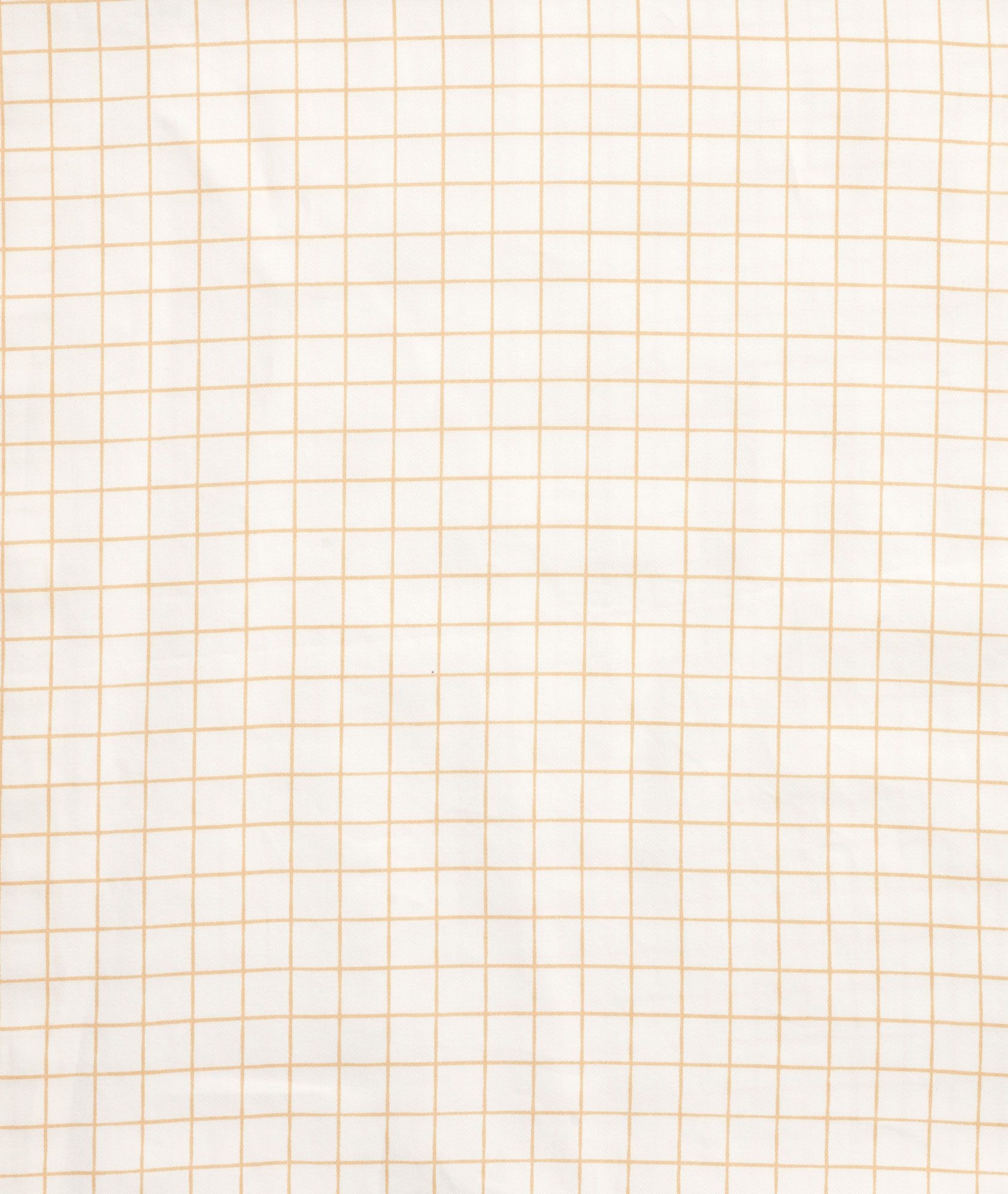 Organic Fitted Sheet Caramel Grid - Image 7