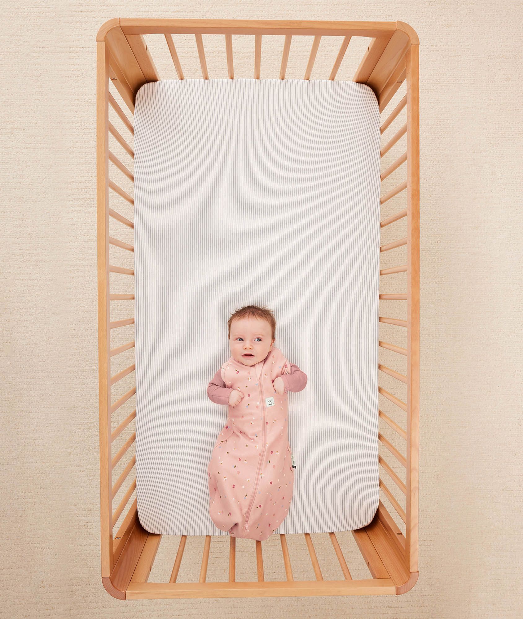Organic Fitted Sheet Midnight Stripe - Image 4