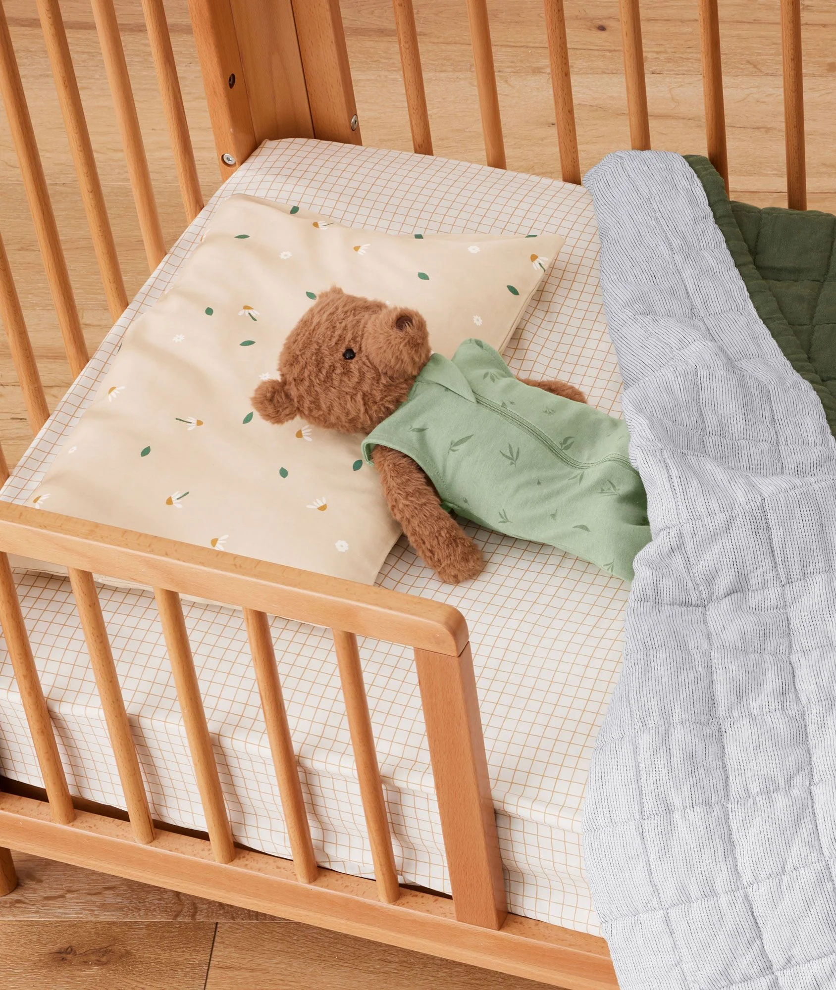 Organic Toddler Pillow and Case Daisy Sprinkle - Image 7