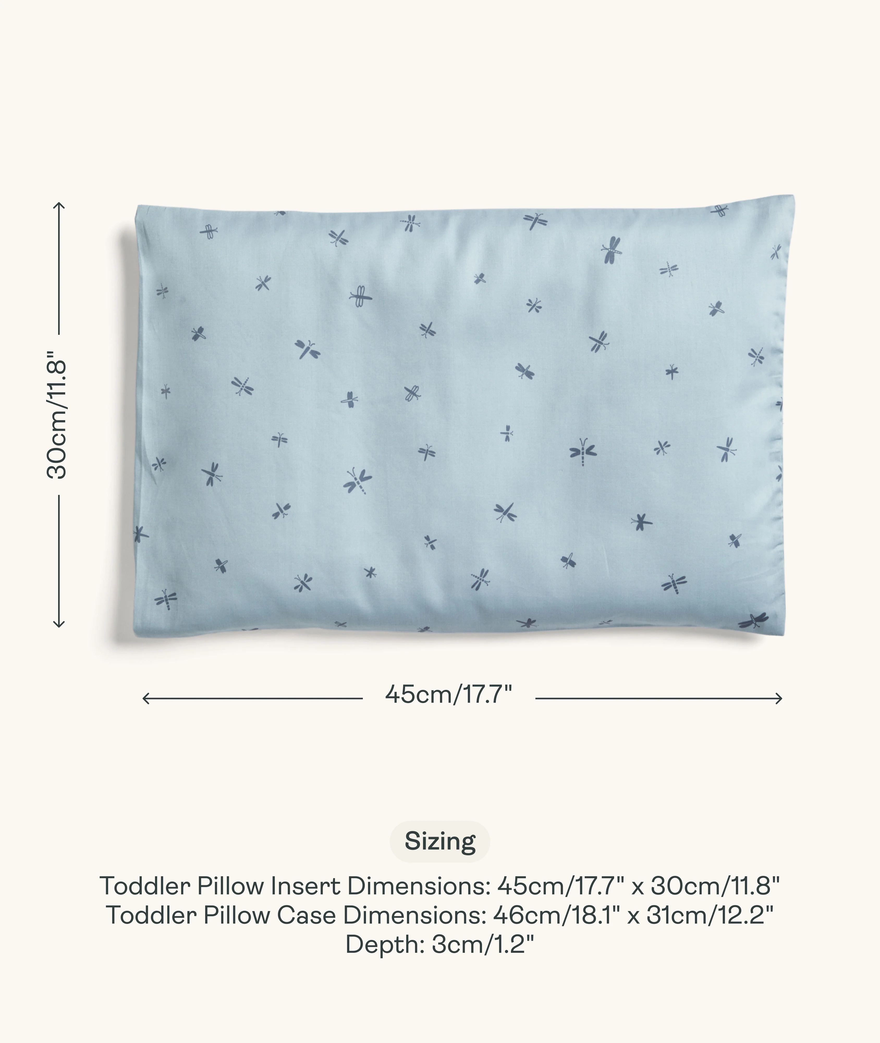Organic Toddler Pillow And Case Dragonflies - Image 8