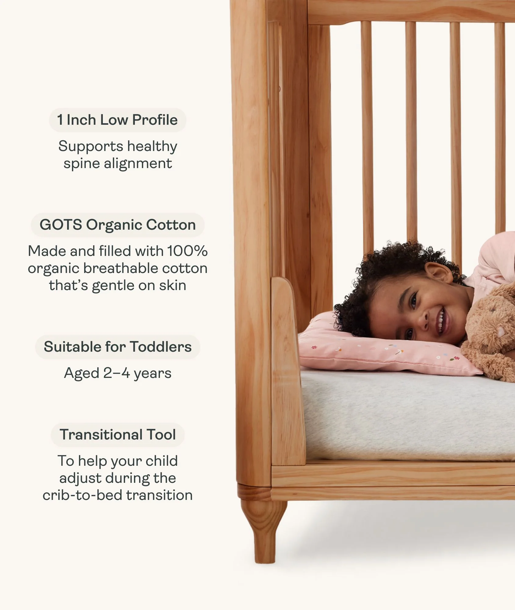 Organic Toddler Pillow Case Willow - Image 3