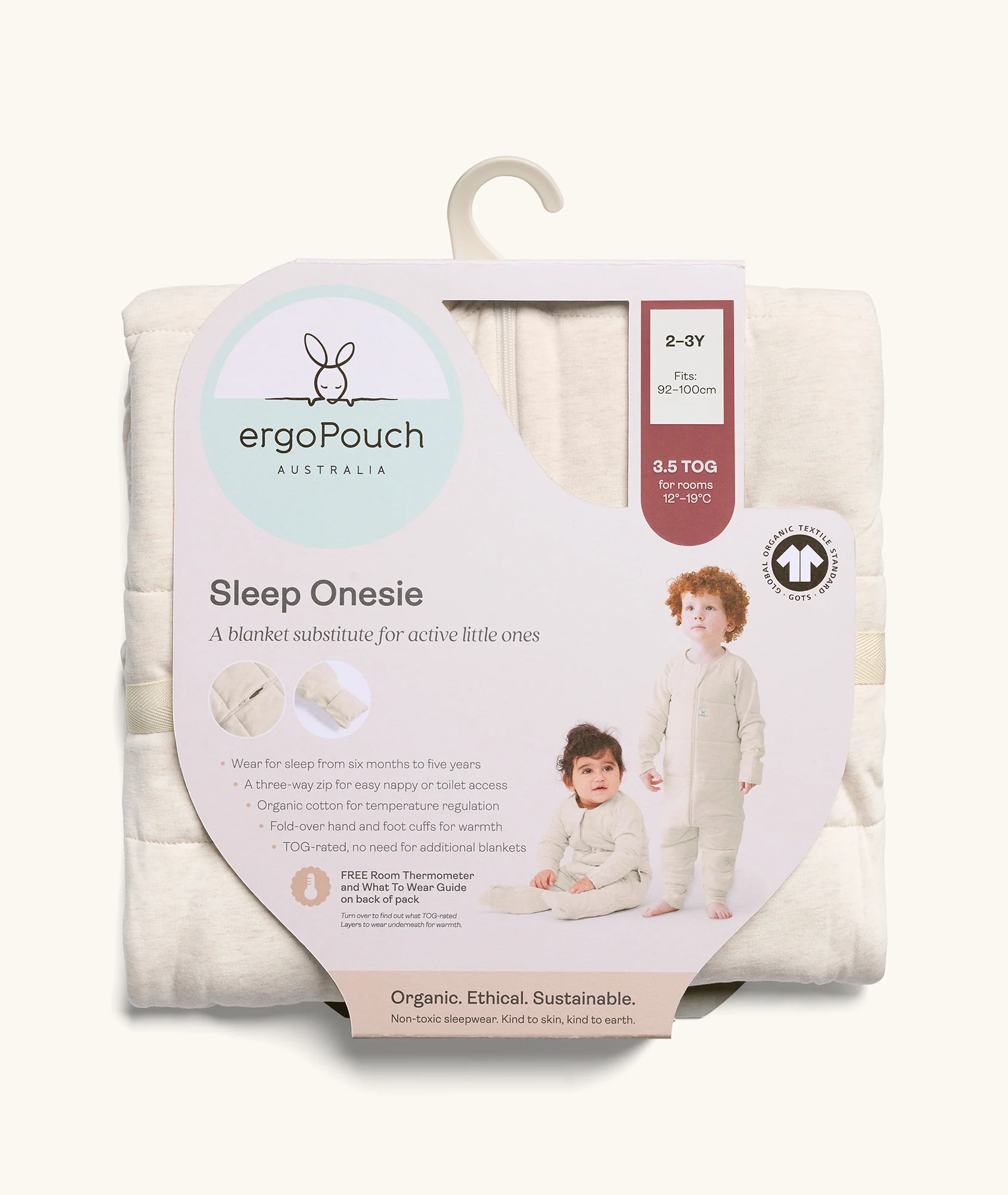 Sleep Onesie 3.5 TOG Oatmeal Marle - Image 9