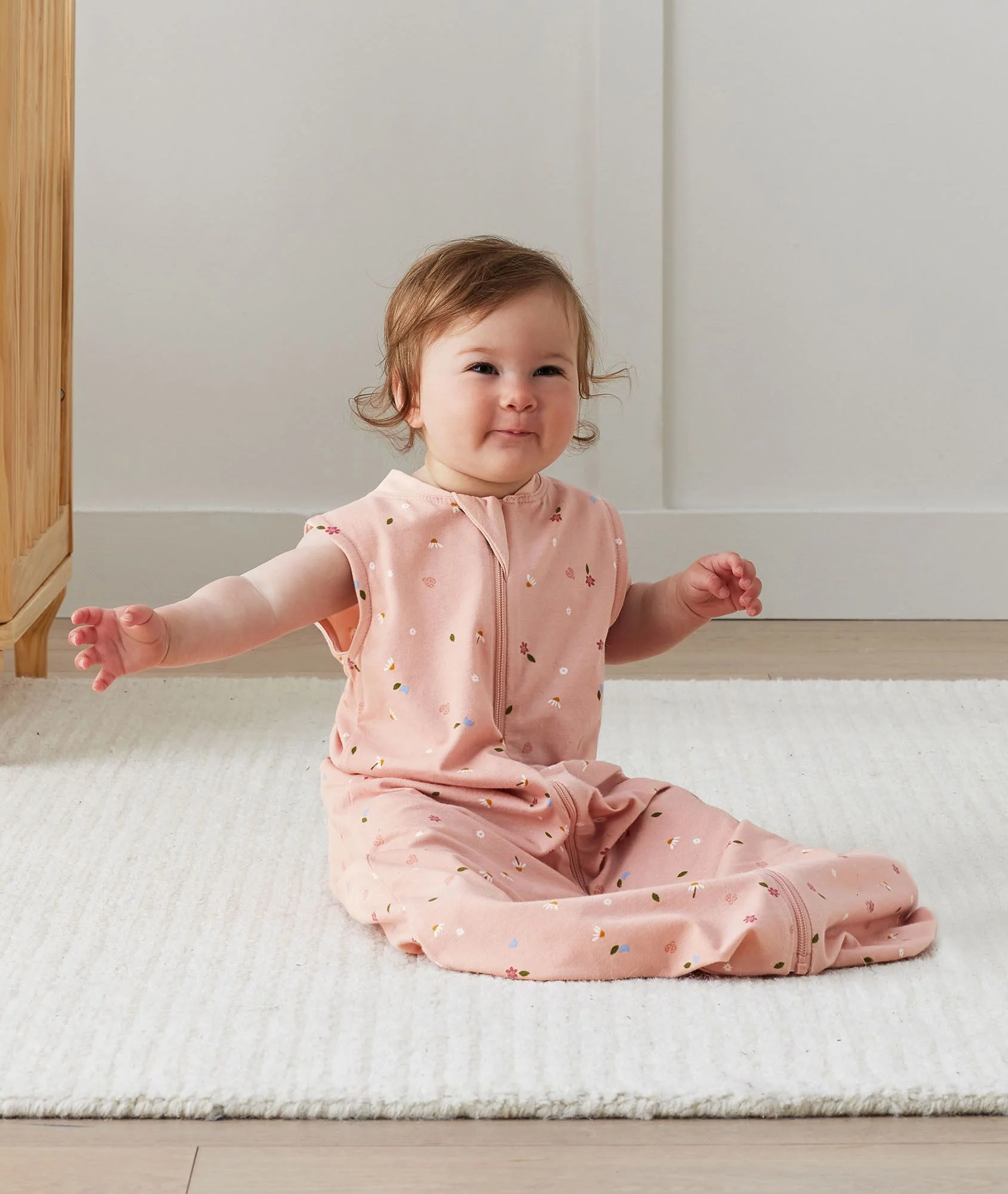 Jersey Sleep Suit Bag 0.2 TOG Daisies - Image 8