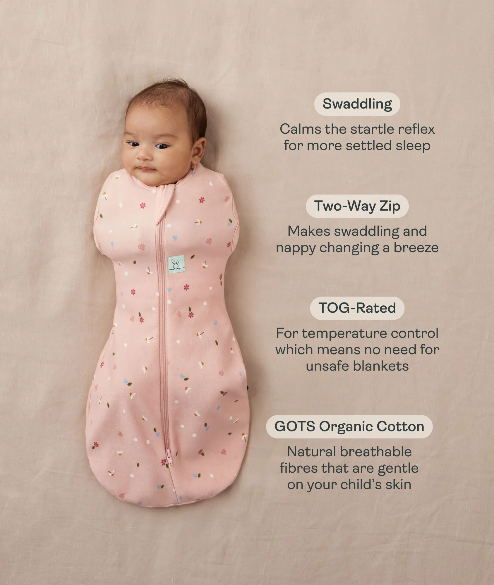 Cocoon Swaddle Bag 1.0 TOG Dragonflies - Image 4