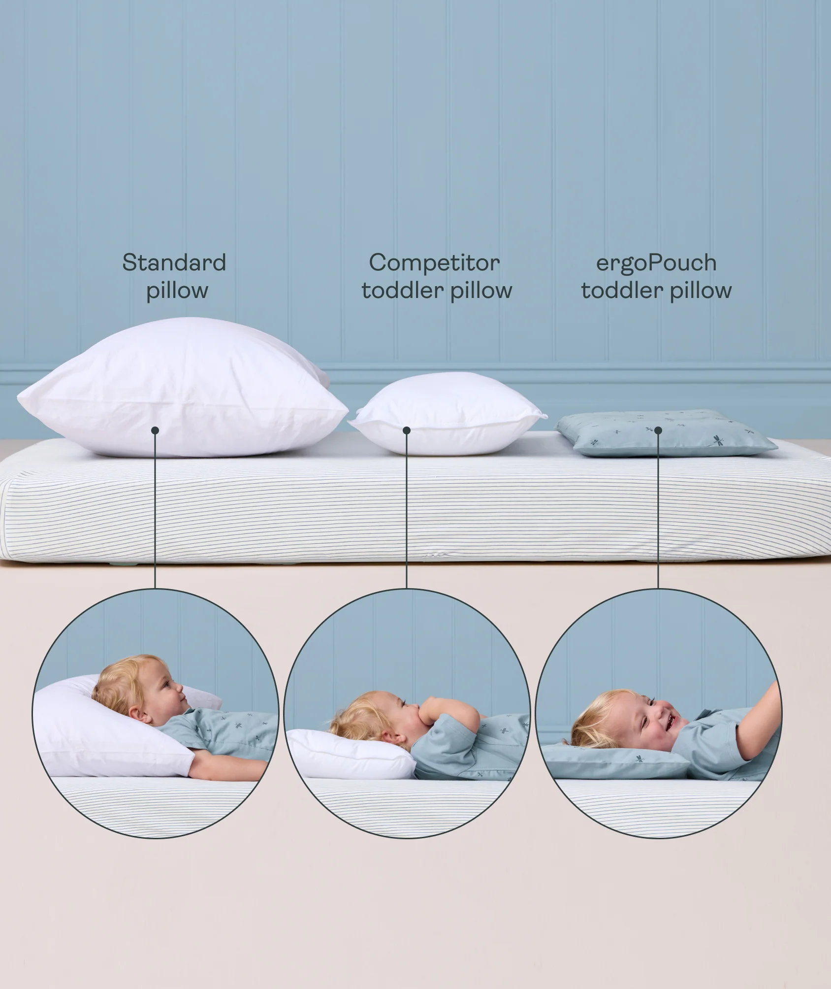 Organic Toddler Pillow and Case Daisy Sprinkle - Image 6